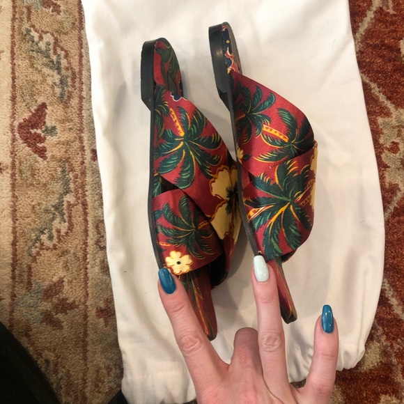 Beautiful silk slides. Sz Eu 40 - Picture 6 of 7